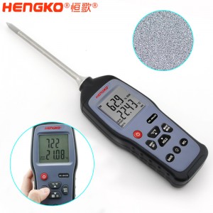 恒歌定制HG970手持式溫濕度標準器_用于無塵車間、儲存倉庫溫濕度測量抽檢
